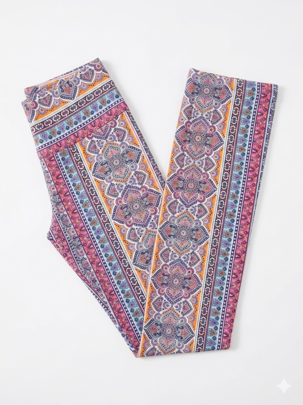 Floral Mosaic flared Leggings